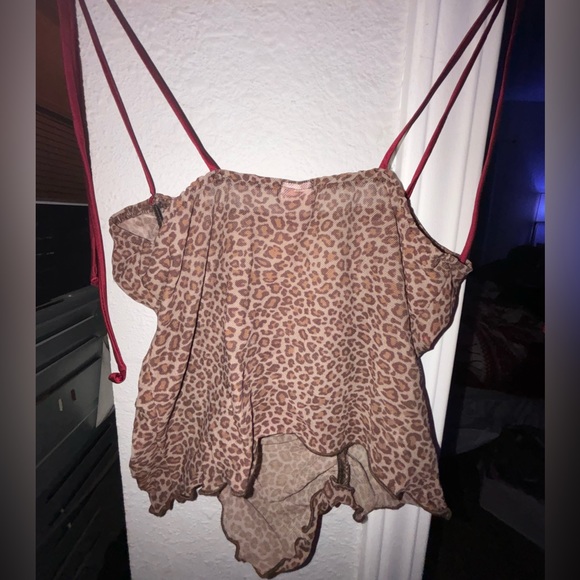 RARE Only Hearts hello kitty ruched cami leopard - Picture 4 of 6